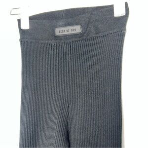 Fear of God Women's Ribbed Black Leggings
